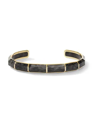 Carbon Fiber & 18K Yellow Gold Cuff