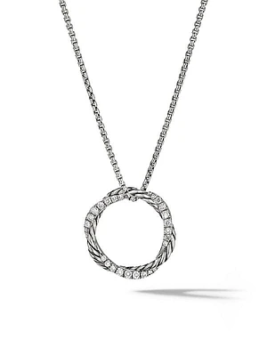 Petite Infinity Pendant Necklace with Pavé Diamonds