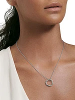 Petite Infinity Pendant Necklace with Pavé Diamonds