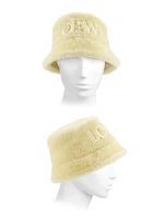 Shearling Logo Bucket Hat