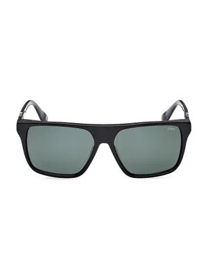 BMW 57MM Square Sunglasses