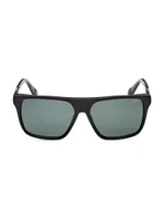BMW 57MM Square Sunglasses