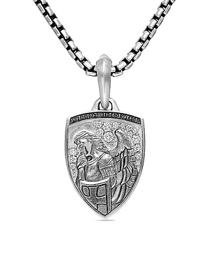 St. Michael Amulet in Sterling Silver