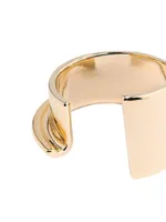 Gold-Plated Copper Cuff Bracelet