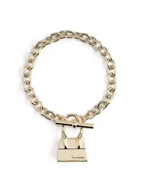 Le Raphia Chiquito Gold-Plated Brass & Bronze Charm Bracelet