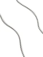 Sterling Silver Box Link Necklace