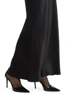 Bias Satin Silk Maxi Skirt