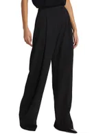 Pleated Baggy Trousers