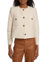 Meredith Tweed Cotton-Blend Jacket