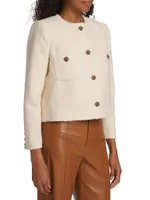 Meredith Tweed Cotton-Blend Jacket