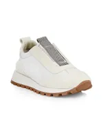 Monili-Trim Platform Lug-Sole Sneakers