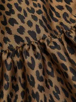 Mainline Belted Leopard-Printed Dress