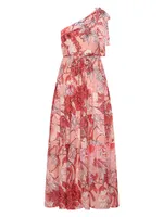 Freya Floral One-Shoulder Maxi Dress