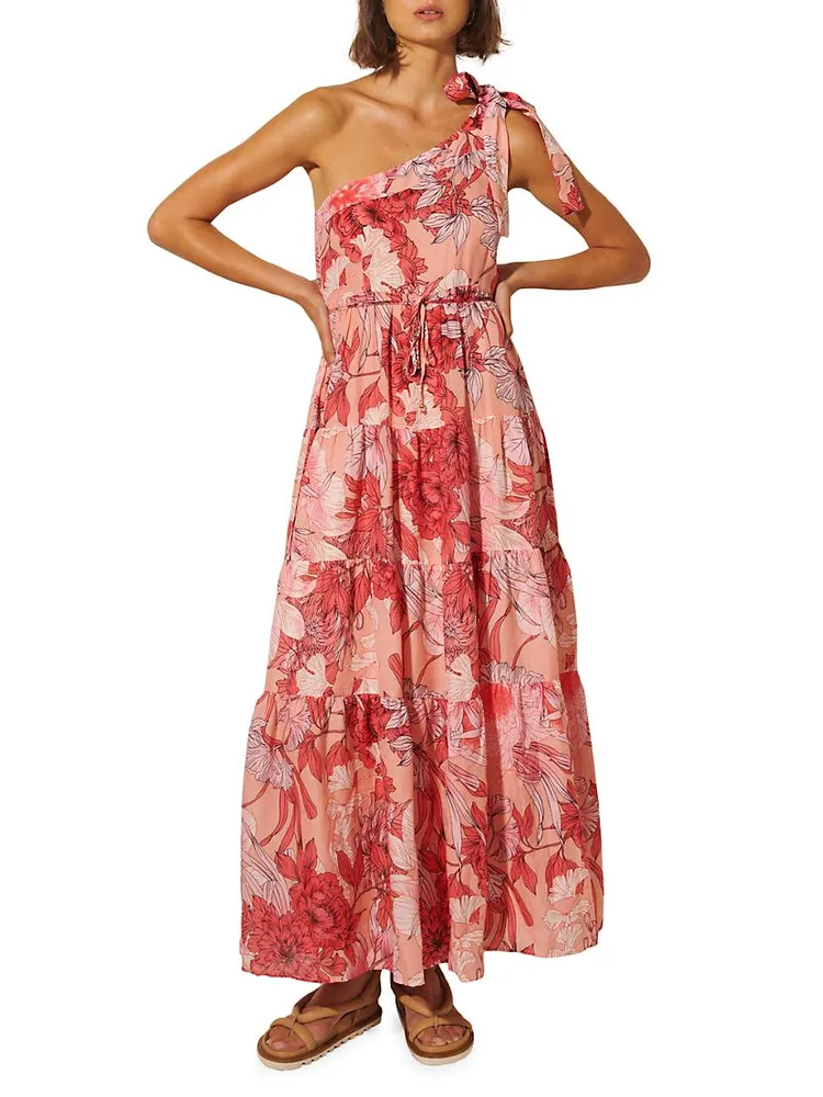 Freya Floral One-Shoulder Maxi Dress