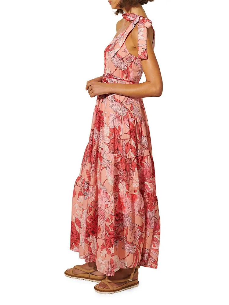 Freya Floral One-Shoulder Maxi Dress