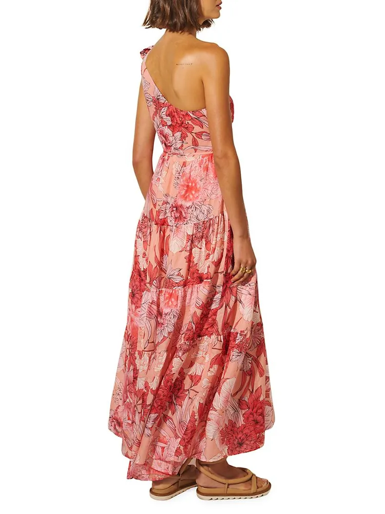 Freya Floral One-Shoulder Maxi Dress