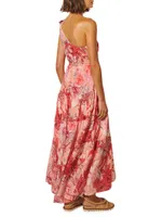 Freya Floral One-Shoulder Maxi Dress