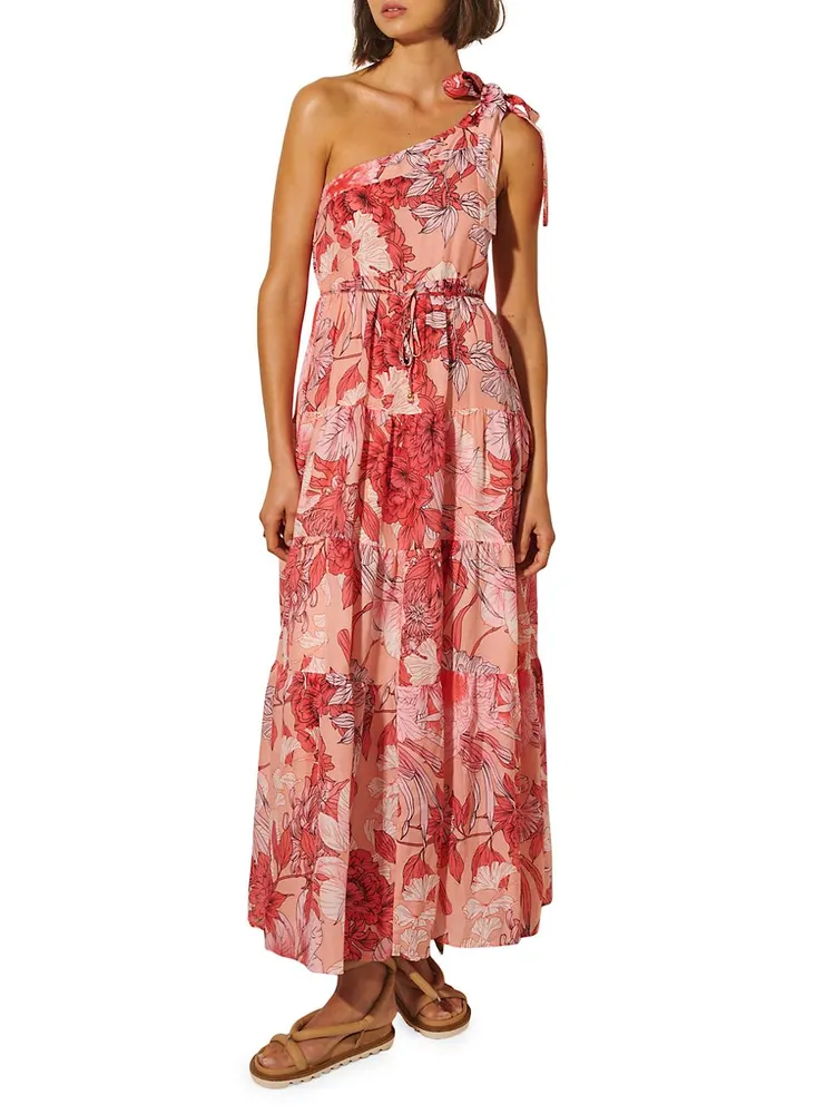 Freya Floral One-Shoulder Maxi Dress