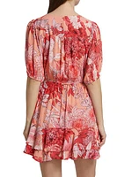 Freya Floral Tie-Front Minidress