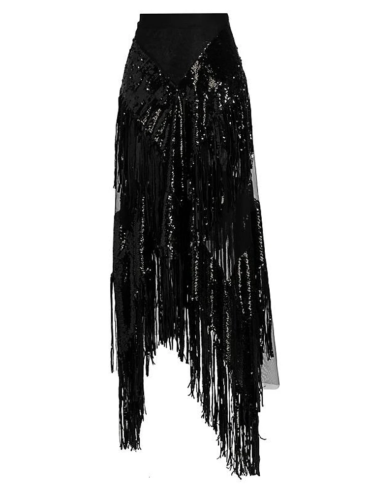 Wildflower Alba Sequin Maxi Skirt