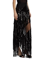 Wildflower Alba Sequin Maxi Skirt