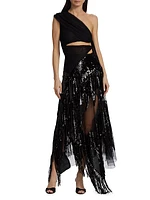 Wildflower Alba Sequin Maxi Skirt