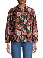 Lily Cotton Floral Blouse