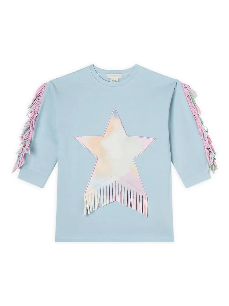 Little Girl's & Tie-Dye Star Sweater