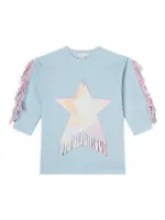 Little Girl's & Tie-Dye Star Sweater