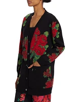 Seville Rose Oversized Cashmere Cardigan