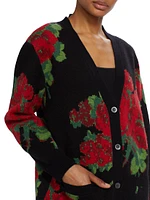 Seville Rose Oversized Cashmere Cardigan