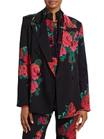 Seville Rose Double-Breasted Jacket