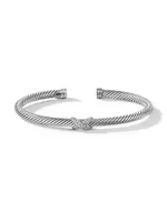 X Crossover Bracelet with Diamonds