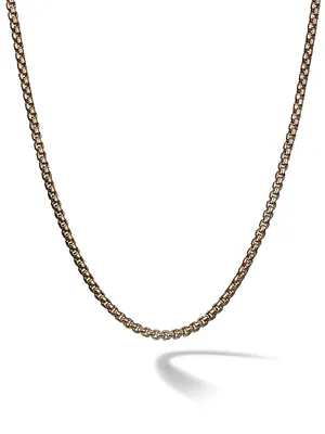 Box Chain Necklace 18K Yellow Gold