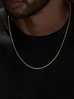 Box Chain Necklace 18K Yellow Gold