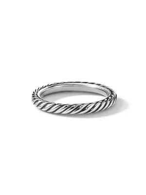 Cable Collectibles Stack Ring Sterling Silver