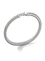 Cable Buckle Bracelet with Diamonds 5MM