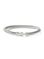 Cable Buckle Bracelet with Diamonds 5MM