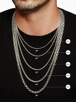 Box Chain Necklace Sterling Silver