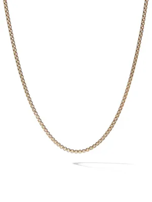 Box Chain Necklace 18K Gold