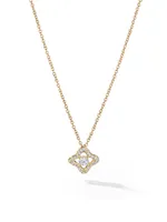 Venetian Quatrefoil® Necklace in 18K Yellow Gold with Diamonds