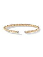 Petite Precious Cable Bracelet with Diamonds Gold