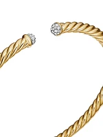 Petite Precious Cable Bracelet with Diamonds Gold