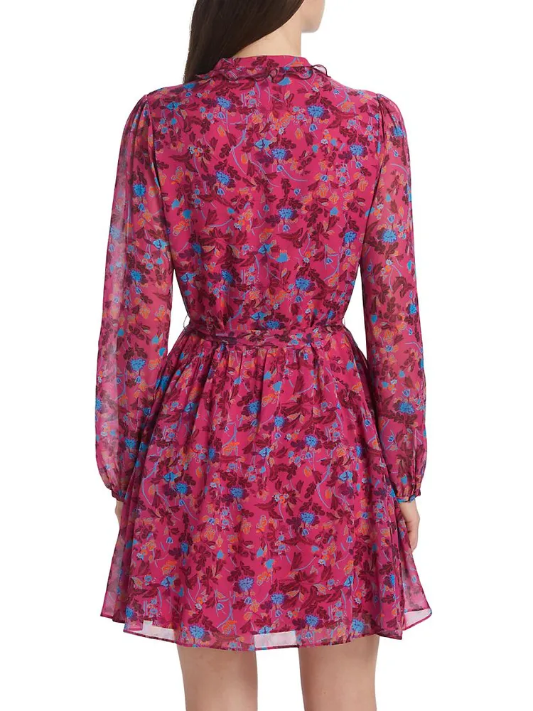 Tilly Ruffled Silk Georgette Minidress