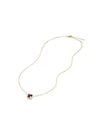 Petite Chatelaine® Pendant Necklace 18K Yellow Gold with Pavé Diamonds