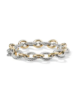 Oval Link Chain Bracelet 18K Yellow Gold