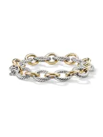 Oval Link Chain Bracelet 18K Yellow Gold