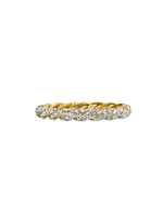 Paveflex Ring Eith Diamonds 18K Yellow Gold, 2.8MM