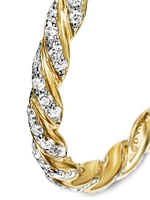 Paveflex Ring Eith Diamonds 18K Yellow Gold, 2.8MM