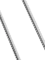 Box Chain Necklace Darkened Stainless Steel, 4mm